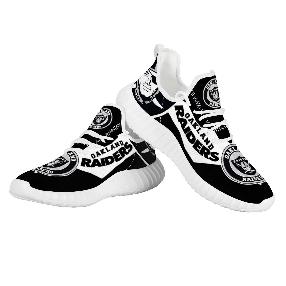 Men's Las Vegas Raiders Mesh Knit Sneakers/Shoes 003